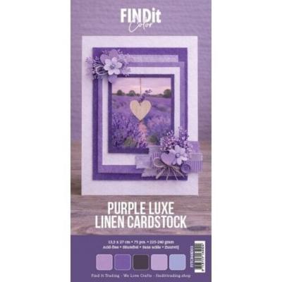 Find It Linen Cardstock - Purple Luxe